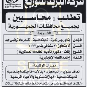 مسابقة وظائف البريد المصري