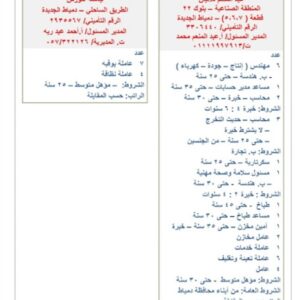 اعلان وظائف وزارة القوي العاملة