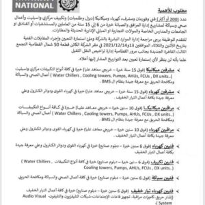 اعلان وظائف خاليه بمجموعة الخرافي