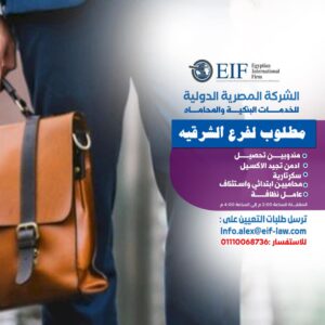 اعلان وظائف خالية بالشركة المصرية الدولية