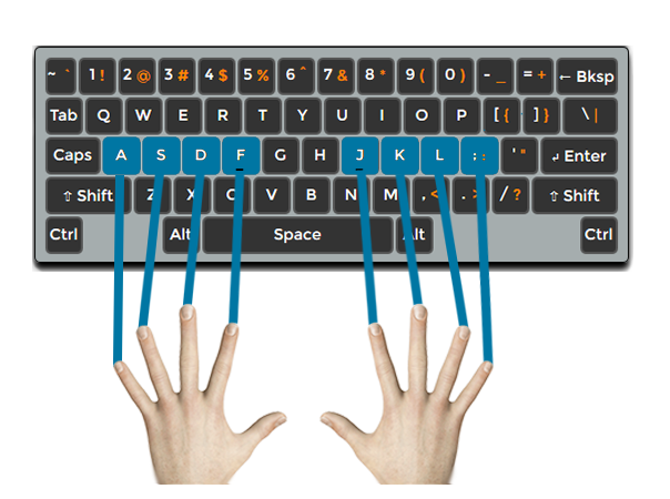 تعلم الكتابة على الكيبورد كالمحترفين