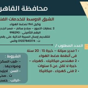 وظائف وزارة العمل لجميع المؤهلات وبدون مؤهل والمحافظات برواتب تصل إلي 15 الف جنية