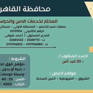 وظائف وزارة العمل لجميع المؤهلات وبدون مؤهل والمحافظات برواتب تصل إلي 15 الف جنية