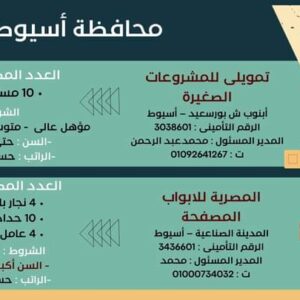 وظائف وزارة العمل لجميع المؤهلات وبدون مؤهل والمحافظات برواتب تصل إلي 15 الف جنية