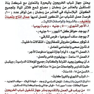 فرص عمل بشركة بناة المستقبل لمختلف المؤهلات 