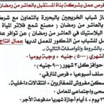 فرص عمل بشركة بناة المستقبل لمختلف المؤهلات 