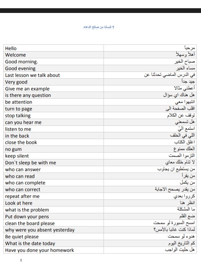 تحميل كتاب 400 جملة مترجمة من الانجليزية الى العربية للمبتدئين pdf