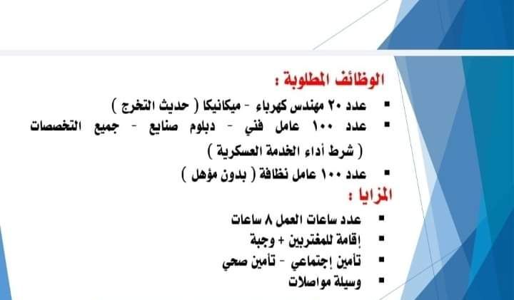 وظائف مديرية العمل 300 فرصة عمل بشركة الاسراء وشركة سيسك استيل وشركة البوليستر للمؤهلات العليا والدبلومات ومن غير مؤهل 