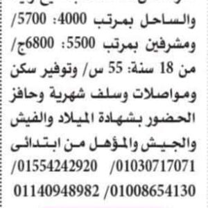 وظائف جريدة الأهرام للمؤهلات العليا والدبلومات ومن غير مؤهل وسائقين وأمن وإداريين وفنيين 