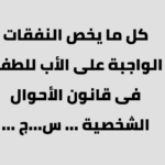 كل ما يخص النفقات الواجبة على