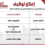 وظائف جامعة ميريت للمؤهلات العليا والدبلومات لمختلف التخصصات والمحافظات 