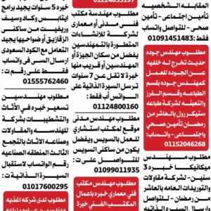 وظائف جريدة الوسيط ( أمن وعمال ومحاسبين