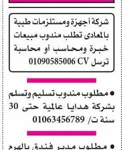 وظائف للمؤهلات العليا والدبلومات والإعدادية ومن غير مؤهل