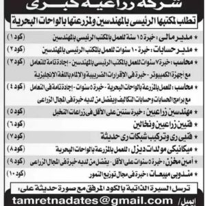 وظائف للمؤهلات العليا والدبلومات والإعدادية ومن غير مؤهل