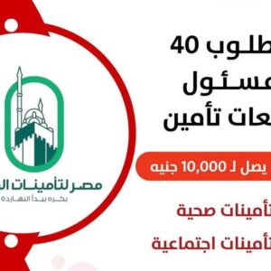 وظائف خالية: وظائف شركة مصر لتأمينات الحياة للمؤهلات العليا والدبلومات براتب يصل إلى 10,000جنية 