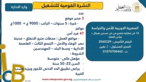 وظائف محطات مترو الانفاق التي أعلنت عنها وزارة العمل للمؤهلات العليا والدبلومات بمرتبات مجزية