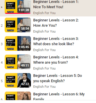 كورس ENGLISH FOR YOU