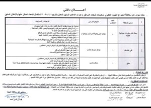 وظائف ديوان عام محافظة الجيزة للمؤهلات العليا والدبلومات والسائقين 2025 