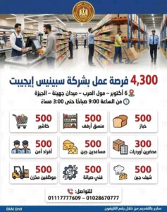 4300 فرصة عمل أعلنت عنها وزارة العمل للمؤهلات العليا والدبلومات 2026 