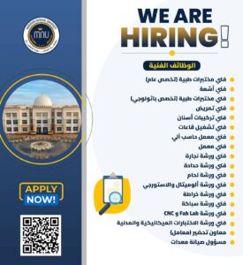 وظائف حكومية وظائف جامعة المنصورة الأهلية 2026 للمؤهلات العليا والدبلومات وظائف إدارية وفنية 